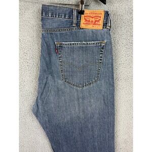 Levis 505 Jeans Mens 40x32 Blue Relaxed Fit Loose Medium Wash Denim Grunge Men